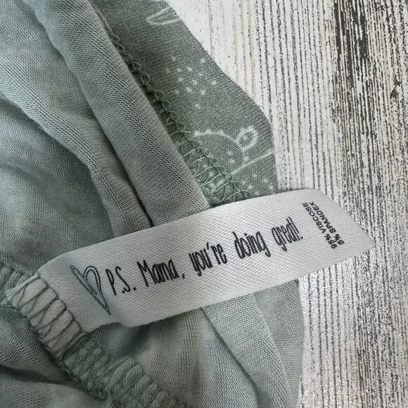 Latched Mama Tank Sleepwear Dress – Succulent Cactus Print – Size 6–18 w Pockets - Picture 7 of 7